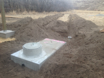 1000 gallon concrete septic tank